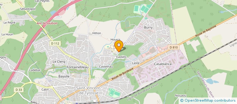 localisation de l'entreprise LES COPAINS D'ACCORD  SAINT-VINCENT-DE-TYROSSE