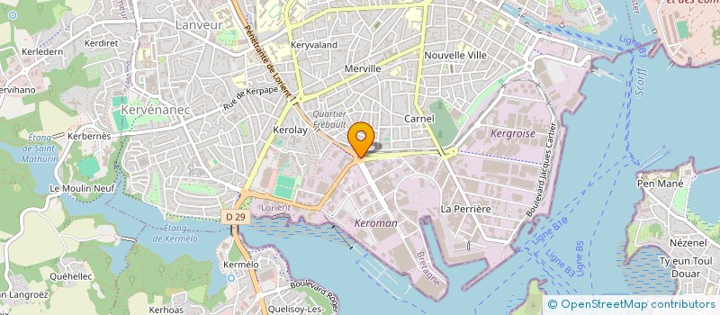 localisation de l'entreprise LES COPAINS D'ACCORD  LORIENT