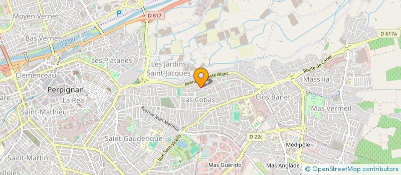 localisation de l'entreprise LES COPAINS D'ACCORDS  PERPIGNAN