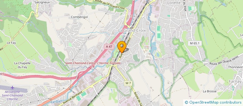 localisation de l'entreprise LES COPAINS D'HELIOS  LA GRAND-CROIX