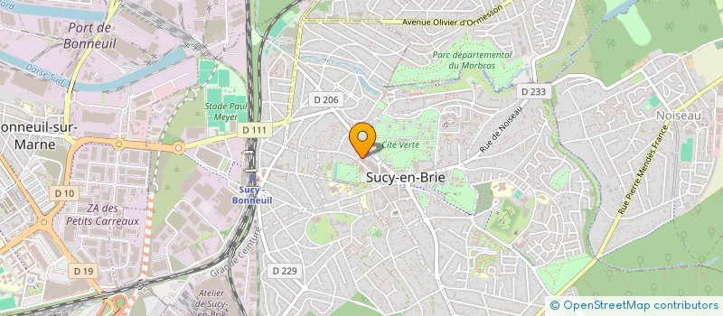 localisation de l'entreprise LES COPAINS D'HUGO à SUCY-EN-BRIE