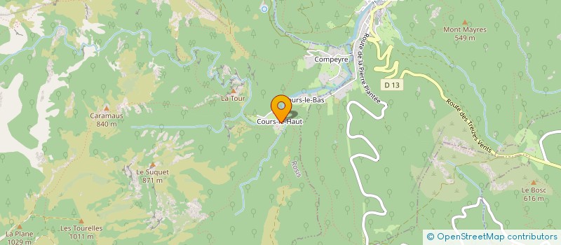 localisation de l'entreprise LES COPAINS DE COURS  ROSIS