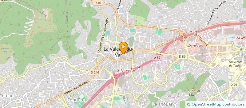 localisation de l'entreprise LES COPAINS DE GEORGES  LA VALETTE-DU-VAR