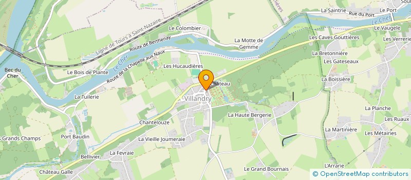 localisation de l'entreprise LES COPAINS DE L'ESTUAIRE  VILLANDRY