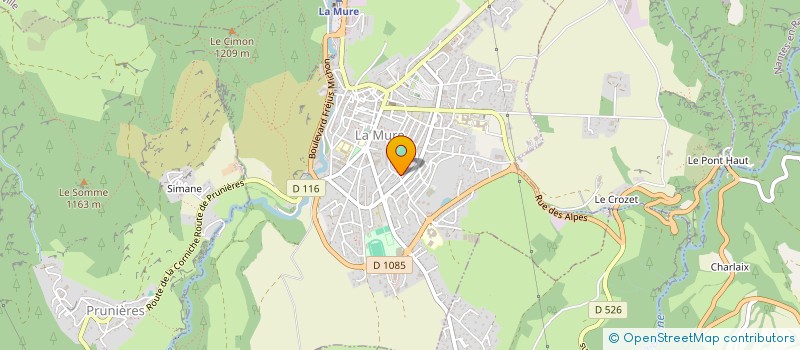 localisation de l'entreprise LES COPAINS DE L'OVALIE MATHEYSINE  LA MURE