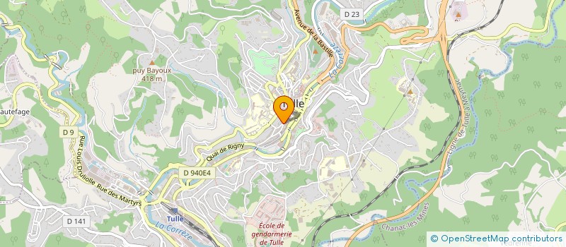 localisation de l'entreprise LES COPAINS DE LA BARRIERE  TULLE