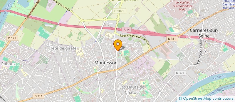 localisation de l'entreprise LES COPAINS DE LA BOUCLE à MONTESSON