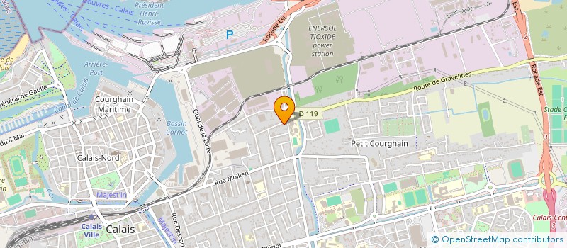 localisation de l'entreprise LES COPAINS DE LA CHANSON  CALAIS