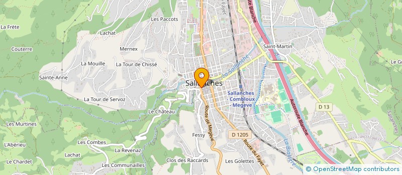 localisation de l'entreprise LES COPAINS DE LA GRENETTE à SALLANCHES