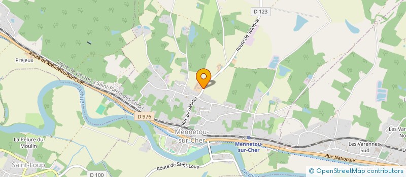 localisation de l'entreprise LES COPAINS DE LA GUERINIERE  MENNETOU-SUR-CHER