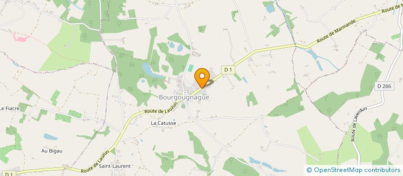 localisation de l'entreprise LES COPAINS DE LA VIEILLE ECOLE  BOURGOUGNAGUE