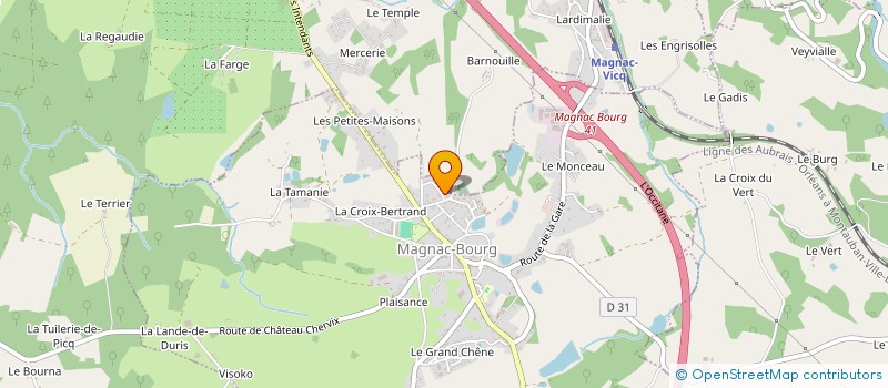 localisation de l'entreprise LES COPAINS DE LUCIEN  MAGNAC-BOURG