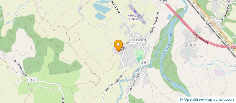 localisation de l'entreprise LES COPAINS DE MAXIME  MASLACQ