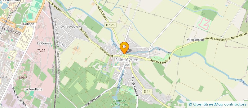 localisation de l'entreprise LES COPAINS DE SOLOGNE à SAINT-CYR-EN-VAL