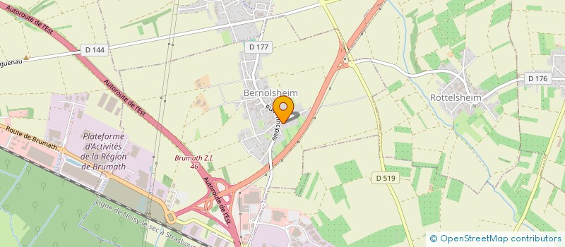 localisation de l'entreprise LES COPAINS DES 4 COMMUNES  HOCHSTETT