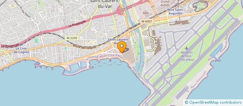 localisation de l'entreprise LES COPAINS DU COMPTOIR  SAINT-LAURENT-DU-VAR