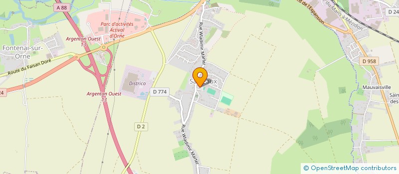 localisation de l'entreprise LES COPAINS ET COPINES DE L'ECOLE à SARCEAUX