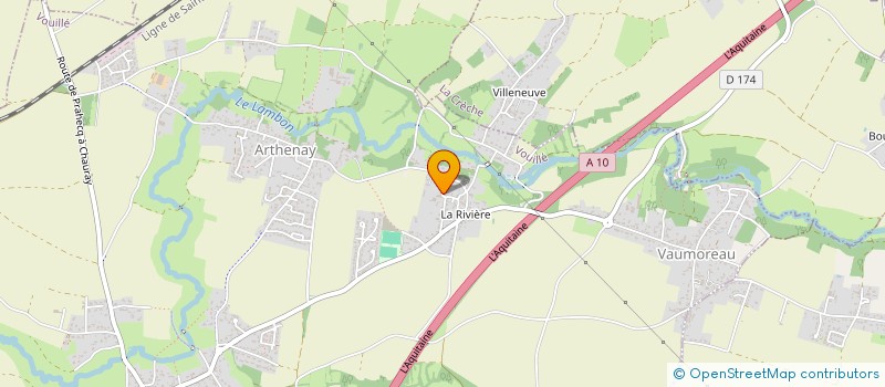 localisation de l'entreprise LES COPAINS RALEURS  VOUILLE