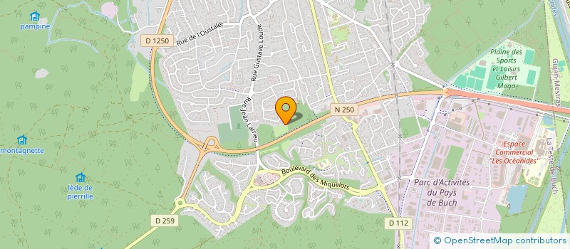 localisation de l'entreprise LES COPEAUX  LA TESTE-DE-BUCH
