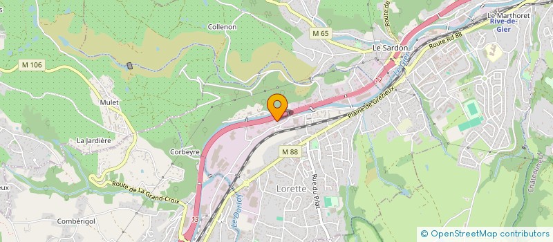 localisation de l'entreprise LES COPEAUX AGENCEMENT  LORETTE
