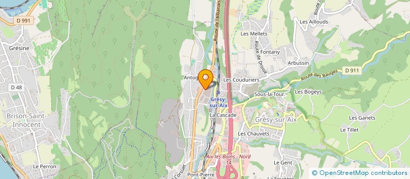 localisation de l'entreprise LES COPINES DE GRESY  GRESY-SUR-AIX