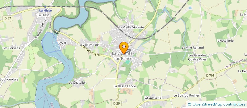 localisation de l'entreprise LES COPINES ET LES COPAINS DES CARRELETS DE LA RANCE  LA VICOMTE-SUR-RANCE