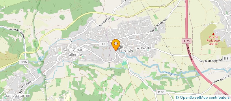 localisation de l'entreprise LES COPINS  TALLENDE