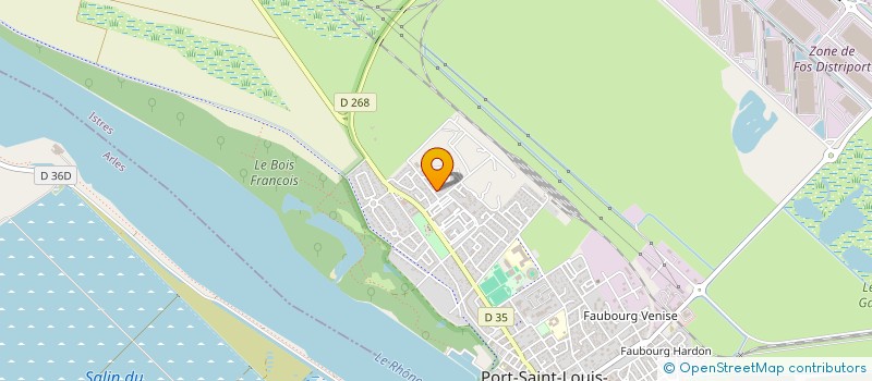 localisation de l'entreprise LES COPROPRIETAIRES DU SITE EOLIEN L EYSSELLE à PORT-SAINT-LOUIS