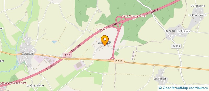 localisation de l'entreprise LES COQS'N  SOUDAN