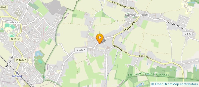 localisation de l'entreprise LES COQUELEURS DU DOUAISIS à RAIMBEAUCOURT