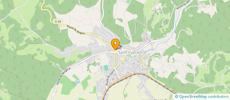 localisation de l'entreprise LES COQUELICOTS 24  SAINT-CYPRIEN