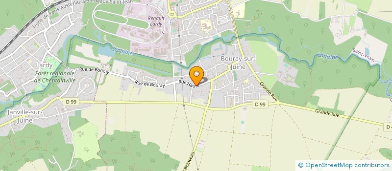 localisation de l'entreprise LES COQUELICOTS  BOURAY-SUR-JUINE