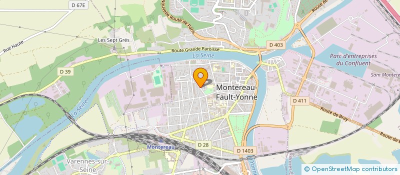localisation de l'entreprise LES COQUELICOTS à MONTEREAU-FAULT-YONNE