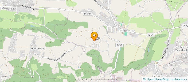 localisation de l'entreprise LES COQUELICOTS  ROCHETOIRIN