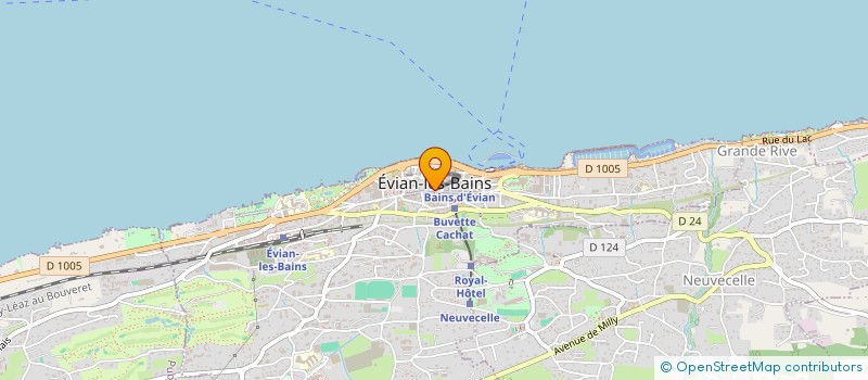 localisation de l'entreprise LES COQUELICOTS  EVIAN-LES-BAINS