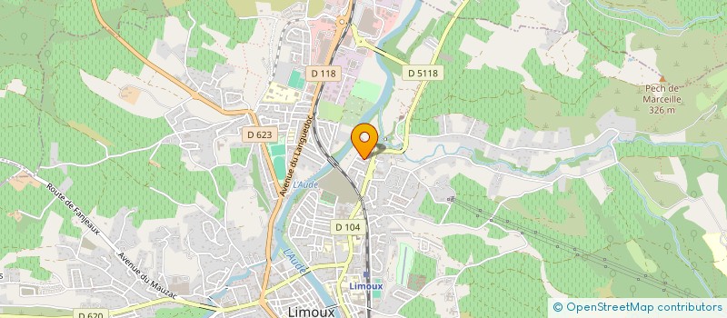 localisation de l'entreprise LES COQUELICOTS  LIMOUX