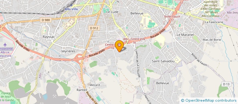 localisation de l'entreprise LES COQUELICOTS  ALBI
