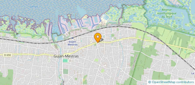 localisation de l'entreprise LES COQUELICOTS  GUJAN-MESTRAS