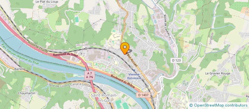 localisation de l'entreprise LES COQUELICOTS  VIENNE