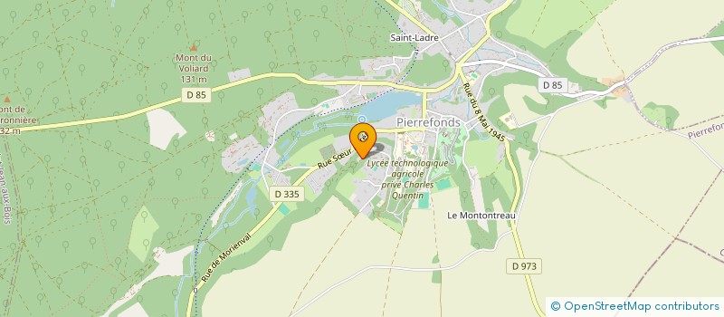 localisation de l'entreprise LES COQUELICOTS  PIERREFONDS