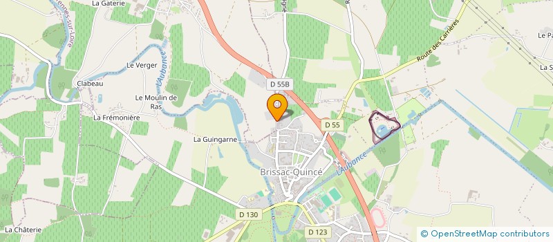 localisation de l'entreprise LES COQUELICOTS  LES GARENNES SUR LOIRE