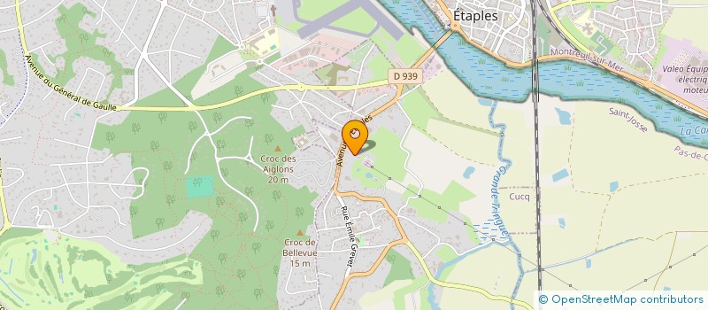 localisation de l'entreprise LES COQUELICOTS  CUCQ