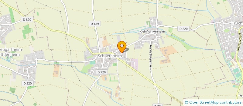 localisation de l'entreprise LES COQUELICOTS  SCHNERSHEIM