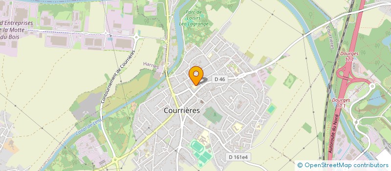 localisation de l'entreprise LES COQUELICOTS  COURRIERES