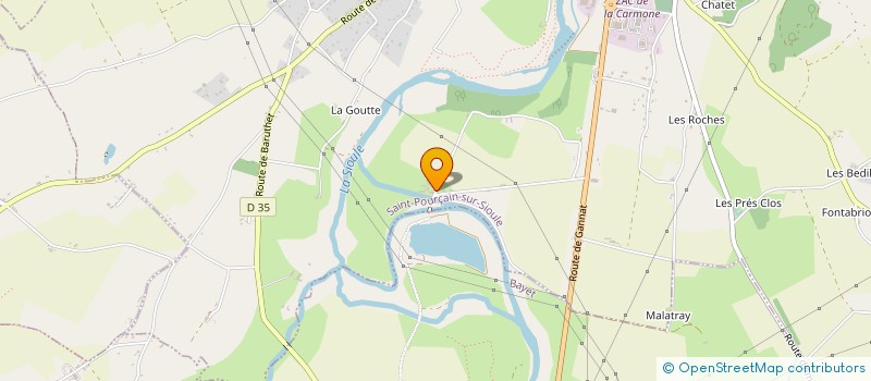 localisation de l'entreprise LES COQUELICOTS  ST POURCAIN SUR SIOULE