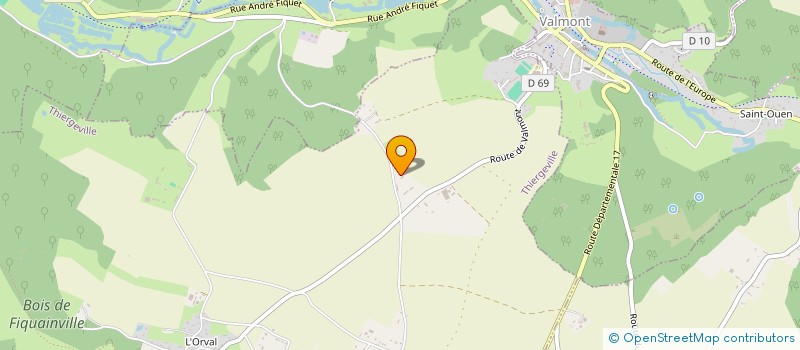 localisation de l'entreprise LES COQUELICOTS  THIERGEVILLE