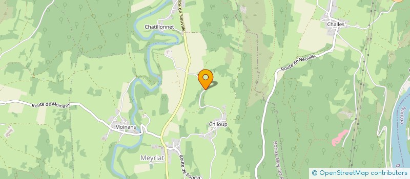 localisation de l'entreprise LES COQUELICOTS DE GAIA  BOHAS-MEYRIAT-RIGNAT