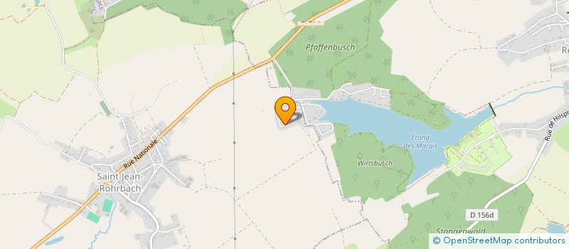 localisation de l'entreprise LES COQUELICOTS DU PAYS DE L'ALBE  SAINT-JEAN-ROHRBACH