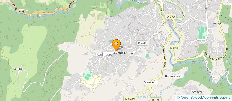 localisation de l'entreprise LES COQUELICOTS REFOCALIENS  ROIFFIEUX