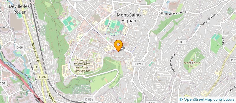 localisation de l'entreprise LES COQUETS  MONT-SAINT-AIGNAN